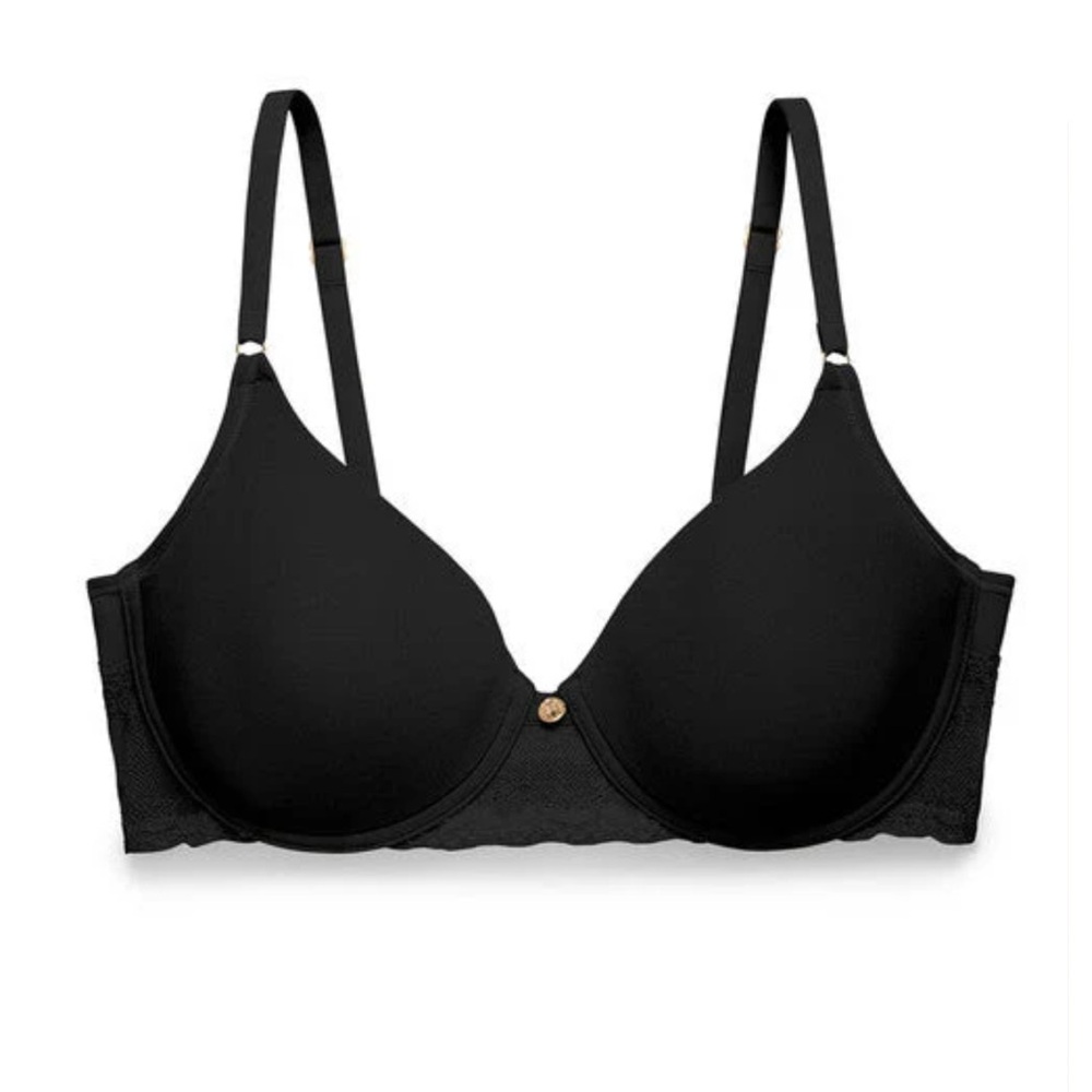 Natori Bliss Perfection Contour Underwire Bra - Black - 32DD - New with tags